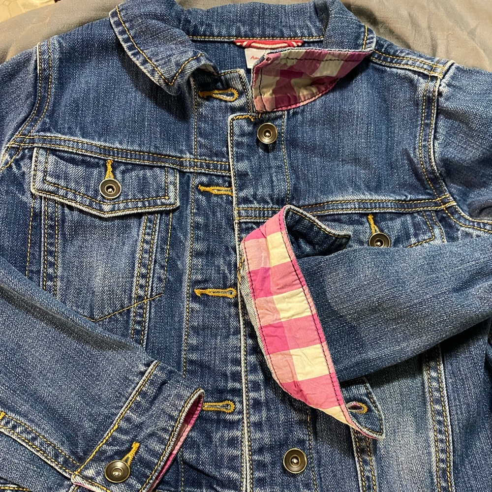 Kids Hanna Andersson Denim Jacket - size 130 (8)